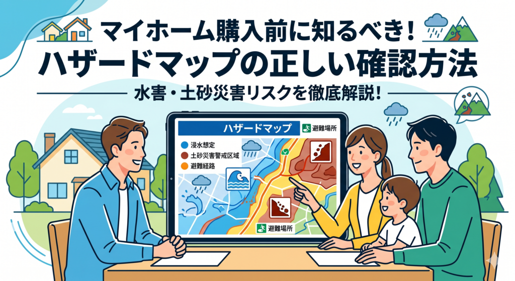 水戸市で新築建売や中古住宅の購入を検討している方へ。那珂川や桜川が流れる水戸市での家探しに欠かせない「ハザードマップの正しい確認方法」を地元不動産のプロが解説します。Webや窓口での調べ方、浸水深（色の違い）の見方から、もし希望の物件が色付きエリアだった場合の対処法・防衛策まで、失敗しない物件選びのコツをご紹介します。