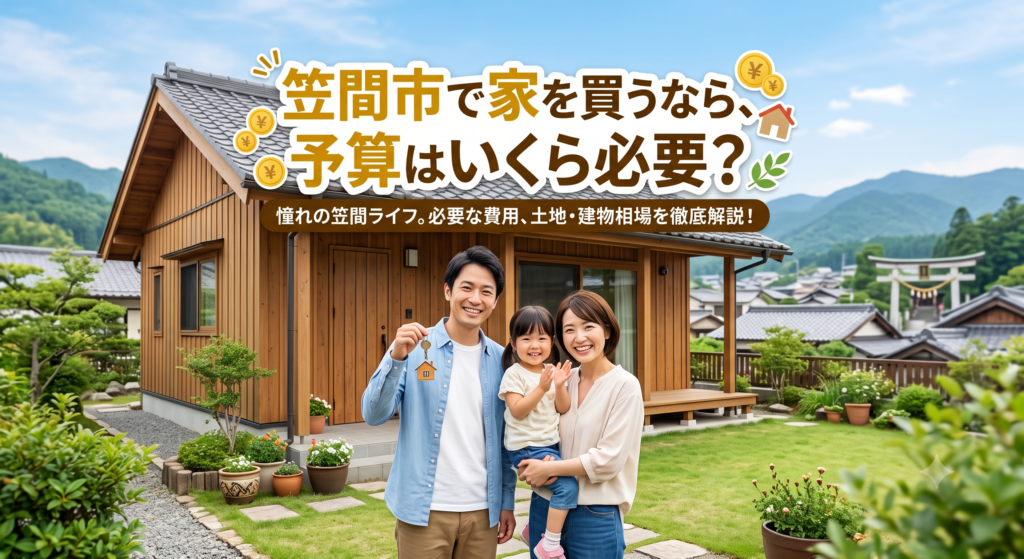 茨城県笠間市で家を買うなら予算はいくら必要？2026年最新のデータをもとに、新築一戸建て（建売）の価格帯、土地の坪単価、エリア別（友部・笠間・岩間）の価格差を徹底解説！土地探しから注文住宅を建てた場合の総額シミュレーションもご紹介。失敗しない資金計画の参考にしてください。