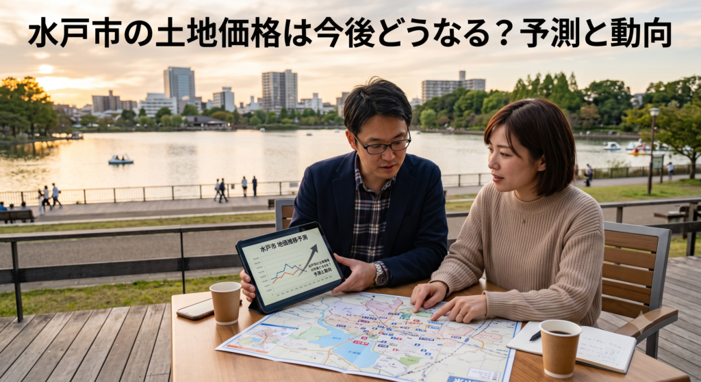 「水戸市の土地価格は今後上がる?下がる?」2026年の最新データと不動産のプロの視点から、水戸市内の土地相場トレンドを徹底解説!水戸駅・赤塚駅周辺や笠原・千波エリアなど上昇する場所と、値下がりする郊外の「二極化」の背景とは?金利上昇時代に損をしないための土地選び・資金計画の鉄則をご紹介します。
