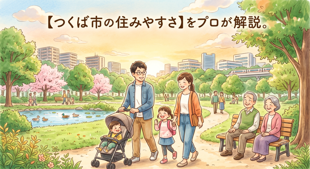 つくば市でマイホームを建てるならどこが便利?コストコやイーアスつくば等の「大型商業施設」から、筑波大学附属病院をはじめとする「トップクラスの医療環境」まで、つくば市のリアルな住みやすさを不動産のプロが徹底解説!圧倒的な利便性の裏に潜む「週末の渋滞リスク」や「土地の高騰」を避け、快適に暮らすためのエリア選びの鉄則をご紹介します。