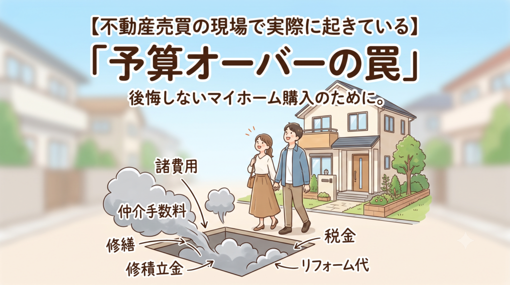 「家賃より安いから買える」は危険？不動産売買の現場で実際に起きている、マイホーム購入の残酷な失敗例（見えない追加費用やリノベ不可の罠）を公開します。大切なのは、物件を探す前に「絶対に予算オーバーしない総額」を把握すること。売り手の都合に流されず、あなたの資産と人生を守る「セカンドオピニオン」の活用法と、後悔しない住まい選びのパートナーの選び方を解説します。
