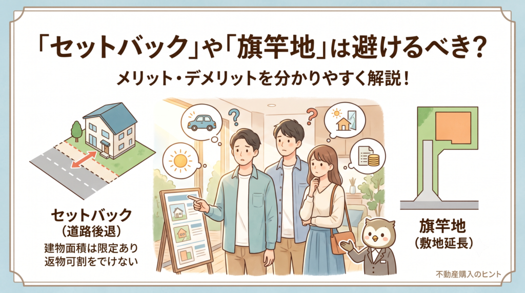 「安くて静かな土地を見つけたけれど、接道義務やセットバックが必要と言われて不安…」そんなお悩みを抱えていませんか？一見難しそうな条件の土地も、ポイントを押さえて賢く選べば、理想のマイホームを叶える素晴らしい選択肢になります。不動産売買の現場で実際に起きている「隠れコスト」のお話と、安心して家づくりを進めるためのセカンドオピニオンの活用法を、わかりやすく解説します。