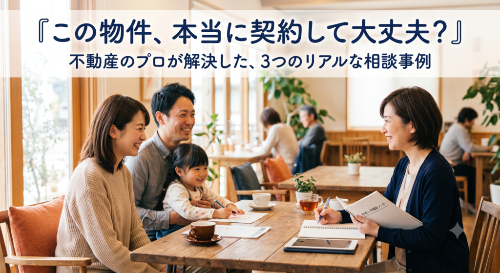「営業マンに急かされているけれど、本当に買っていいの?」「査定額が会社によって全然違う…」茨城県での不動産売買において、多くのお客様が抱えるリアルな悩みと、私たちが「セカンドオピニオン」としてどのようにリスクを排除し、安全な解決へ導いたのか。実際の相談事例を3つご紹介します。見えない「隠れコスト」を防ぎ、後悔しない選択をするための判断基準を実務家が分かりやすく解説します。