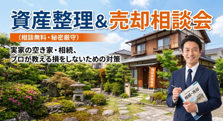 【実家の空き家・相続どうする？ プロが教える資産整理＆売却相談会】