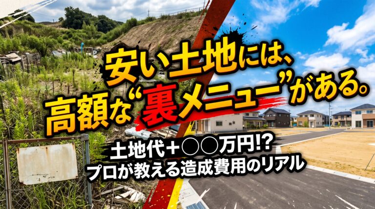 【水戸市エリア】その「安い土地」ちょっと待って！購入前に知るべき3つの落とし穴と“造成費用”