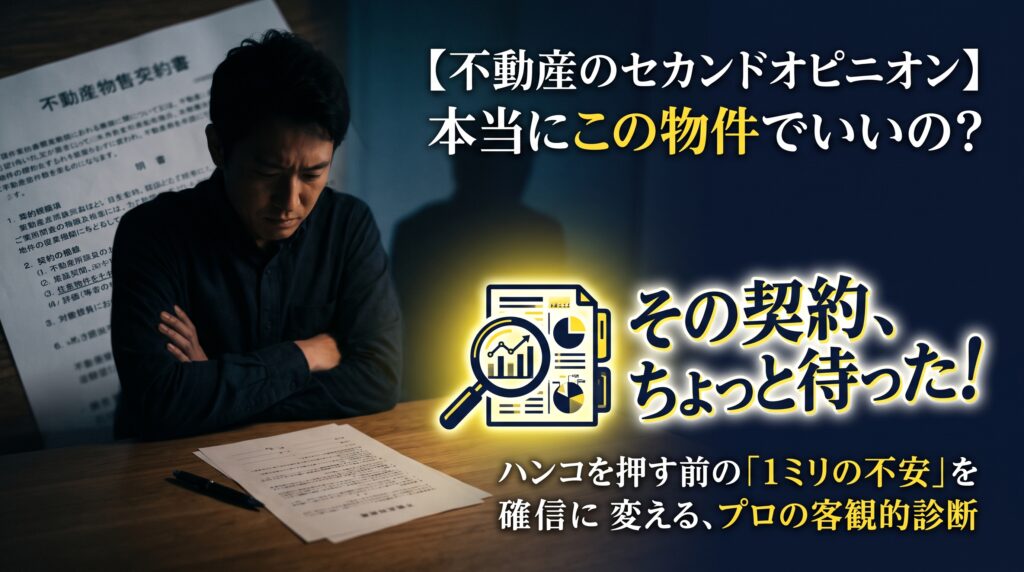 「明日、不動産の契約日だけど、本当にこの物件で決めていいのかな…」と、心の中に1ミリでも不安があるなら、絶対にハンコを押してはいけません!家づくりにおいて、営業マンの言葉だけを信じるのは危険です。不動産の実務家が、第三者の客観的な目線で「適正価格」や「見えない隠れコスト」を丸裸にする『不動産セカンドオピニオン』の凄さと、トチラボの購入サポートを利用して仲介手数料を最大無料にするハック術を徹底解説します。