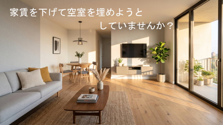 家賃を下げて空室を埋めようとしていませんか？アパート経営で勝つための「リフォーム戦略」