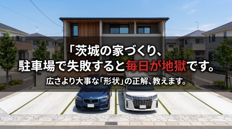 【水戸市】車2台駐車はマスト！車社会・茨城で後悔しない「土地の広さ」と「形状」の正解