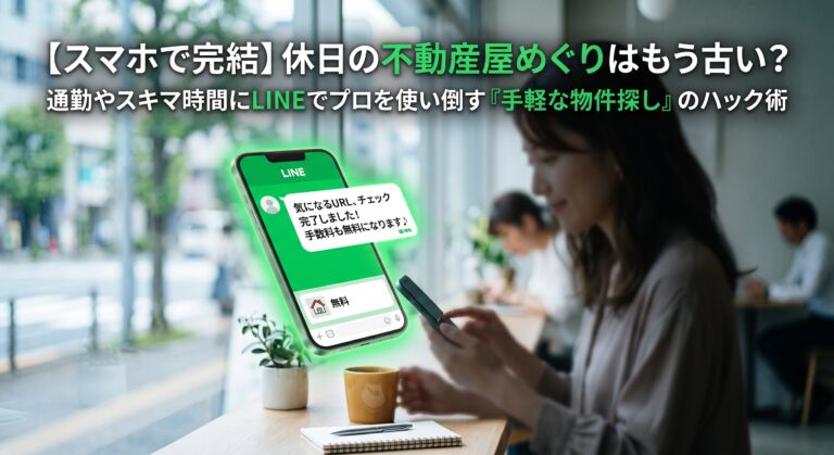 【スマホで完結】休日の不動産屋めぐりはもう古い？ストレスフリーな物件探し